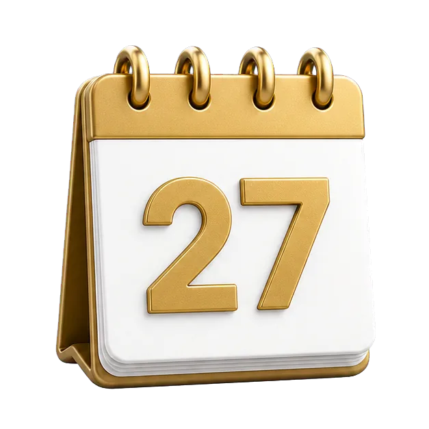 Calendrier septembre 2027